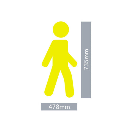 Silhouette Piéton Adhésive - Marquage au sol