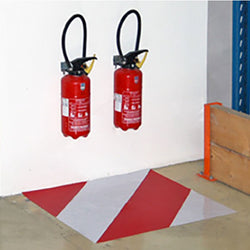 Zone bicolore - Adhésif - Marquage au Sol